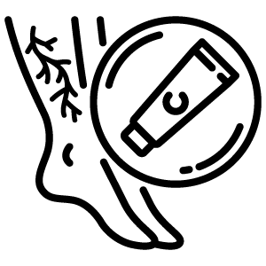 leg discoloration icon