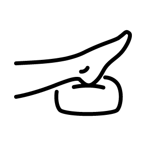 resting leg icon