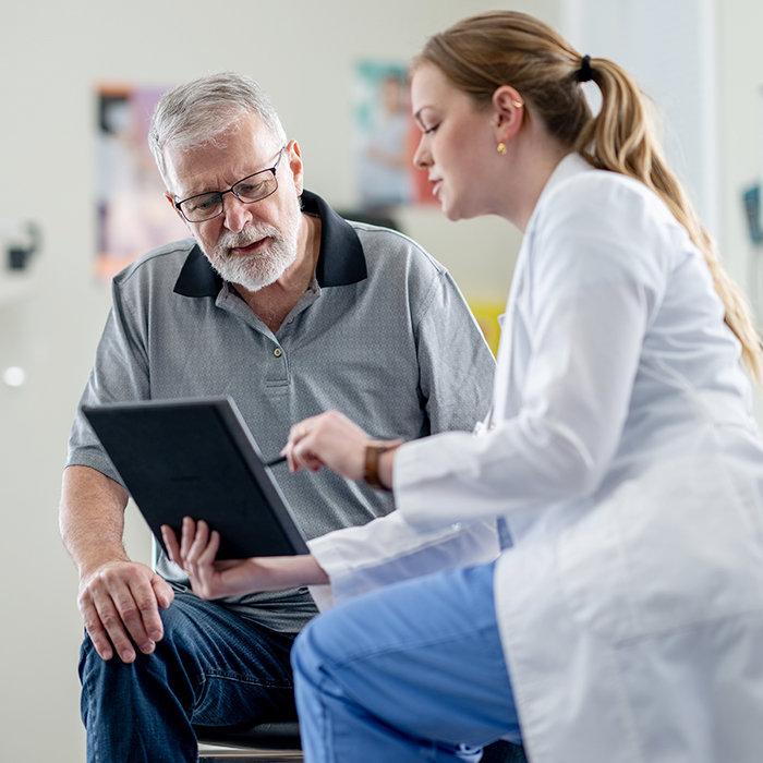 doctor explaining procedure