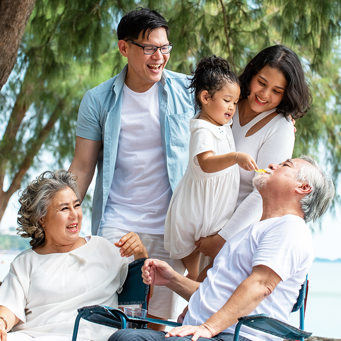 Multi generation family